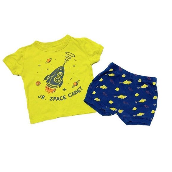 𝅺joe Fresh Space Cadet 2 Piece Summer PJ Set - Picture 1 of 2